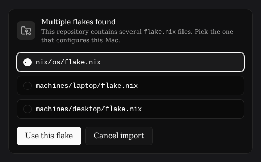 Widget/Controls/FlakeDirChooser › Multiple Candidates